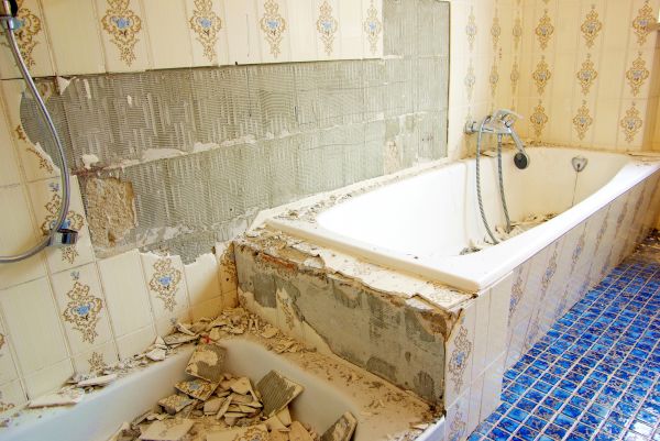Shower Demolition in Leland