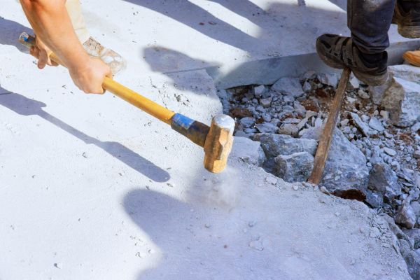 Concrete Pavement Demolition in Leland