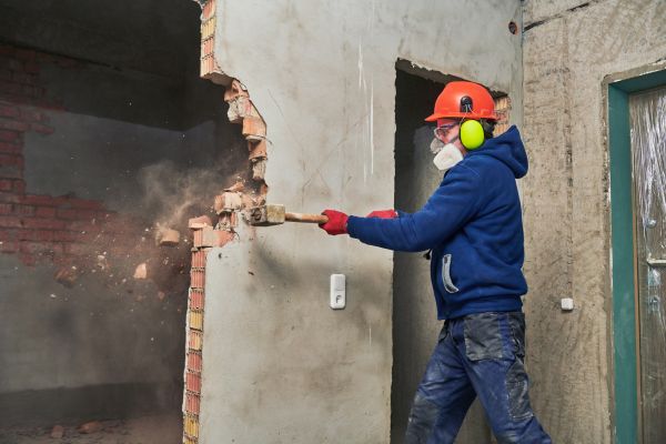 Concrete Wall Demolition in Leland