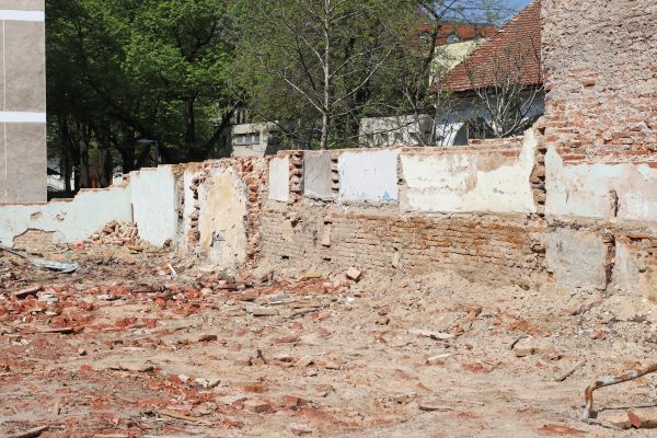 Brick Wall Demolition in Leland
