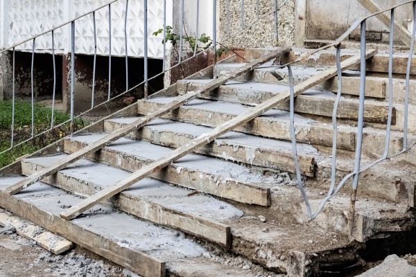 Staircase Demolition in Leland
