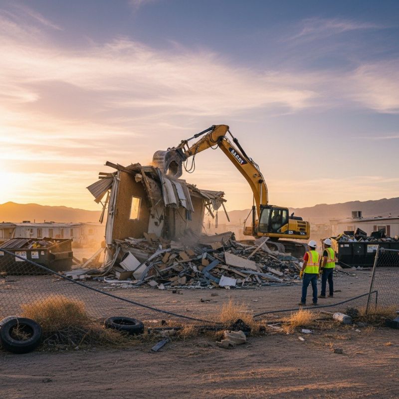 Mobile Home Demolition detail